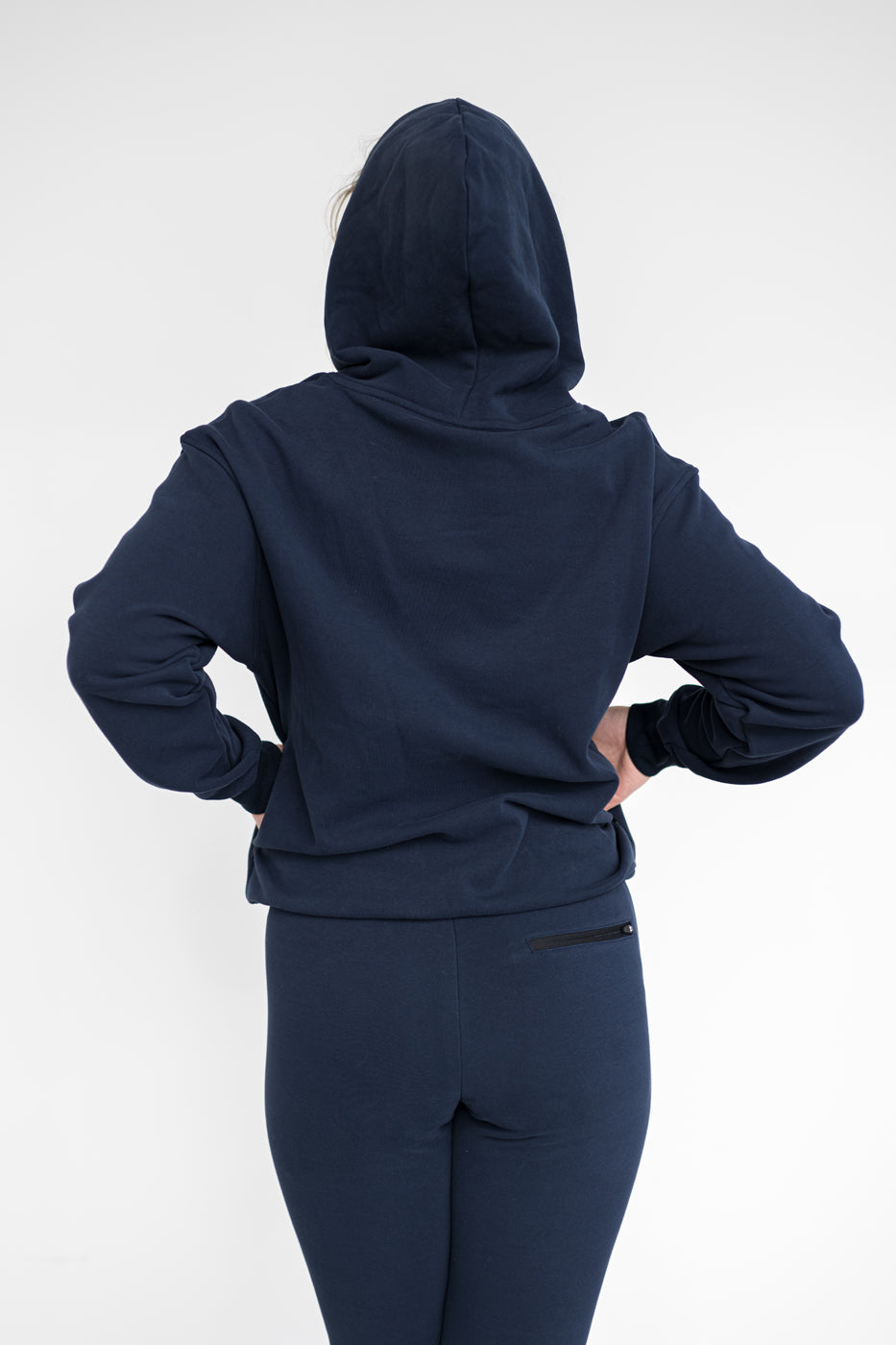 Navy Cozy Hoodie &amp; Leggings | Navy Leggings Set | Mikenia