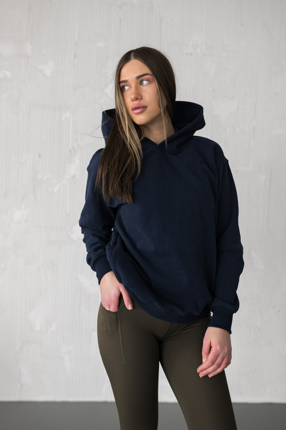 Navy Cozy Hoodie &amp; Leggings | Navy Leggings Set | Mikenia