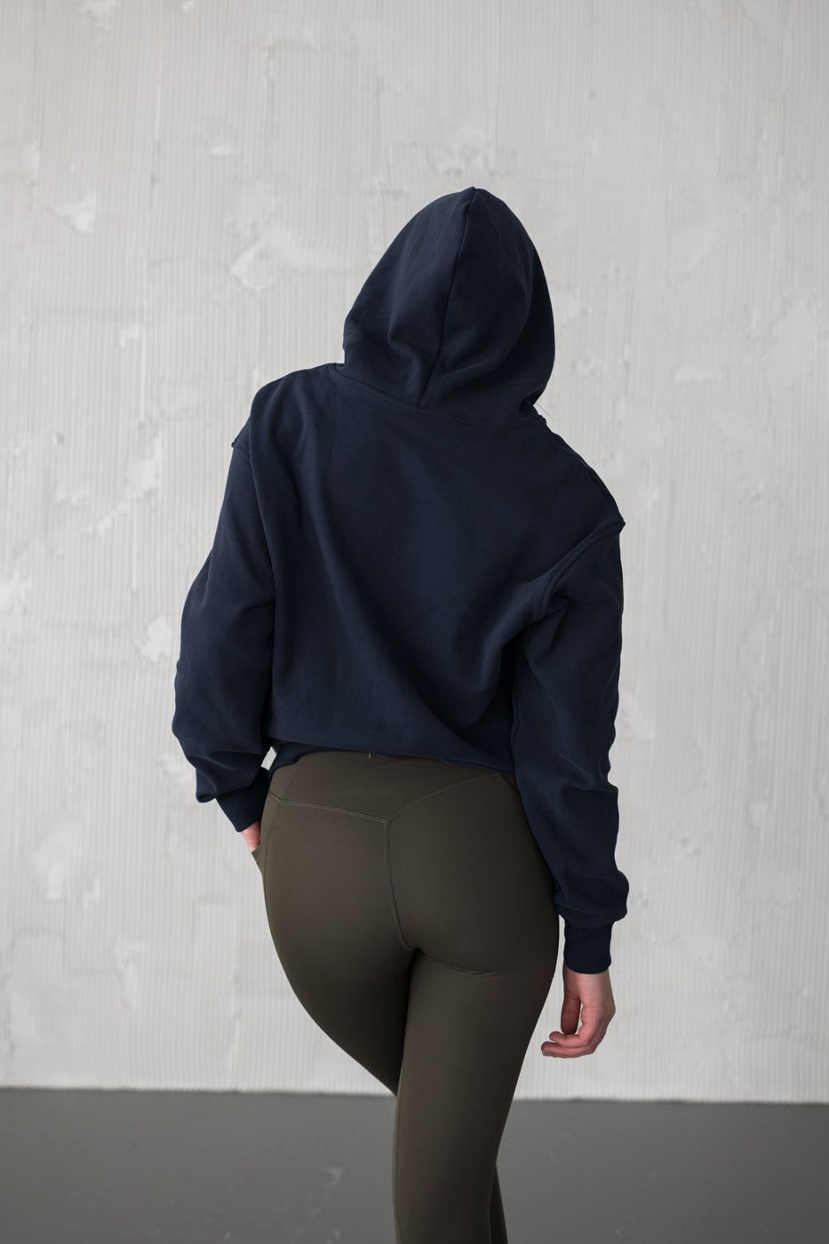 Navy Cozy Hoodie &amp; Leggings | Navy Leggings Set | Mikenia